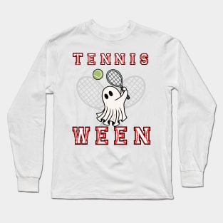 Tennis Ghost Halloween Long Sleeve T-Shirt